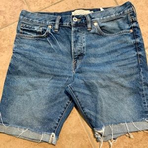 Blue jean shorts